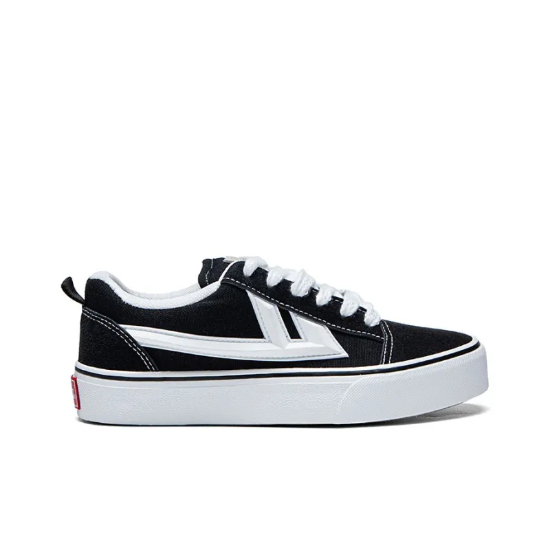 Warrior Sports Casual Wear resistant And Lightweight Low Top Canvas Shoes Unisex Black-1