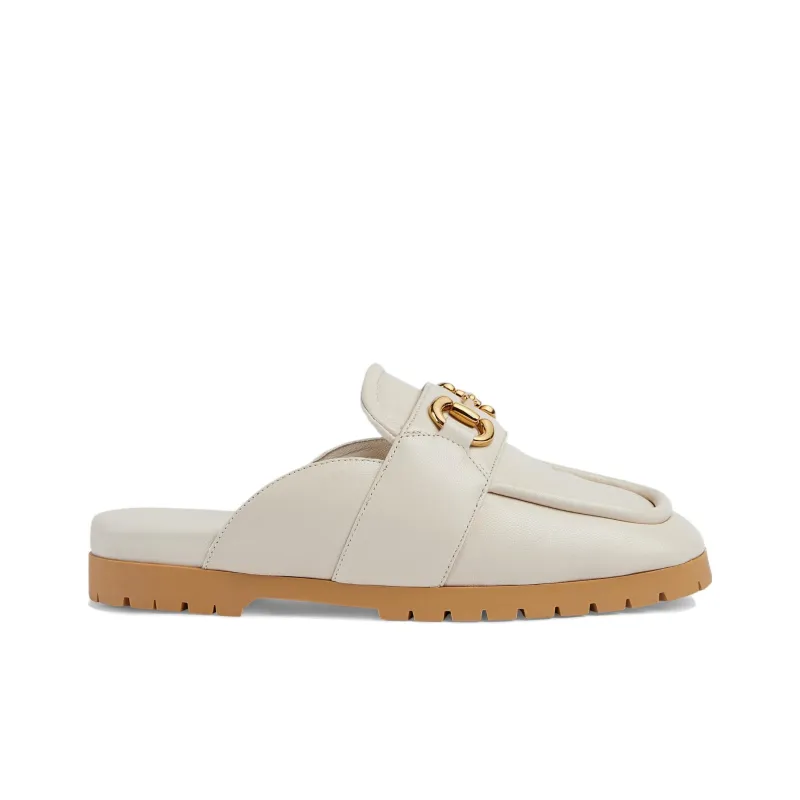 GUCCI Horsebit Leather Mules-1