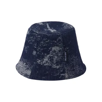 HLA Cotton, Regenerated Cellulose Fiber, Polyester Bucket Hats Unisex Blue