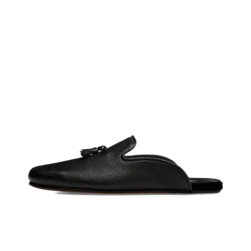 TOM FORD Rubber Sole Kids Arizona leather sandals White Men's Black
