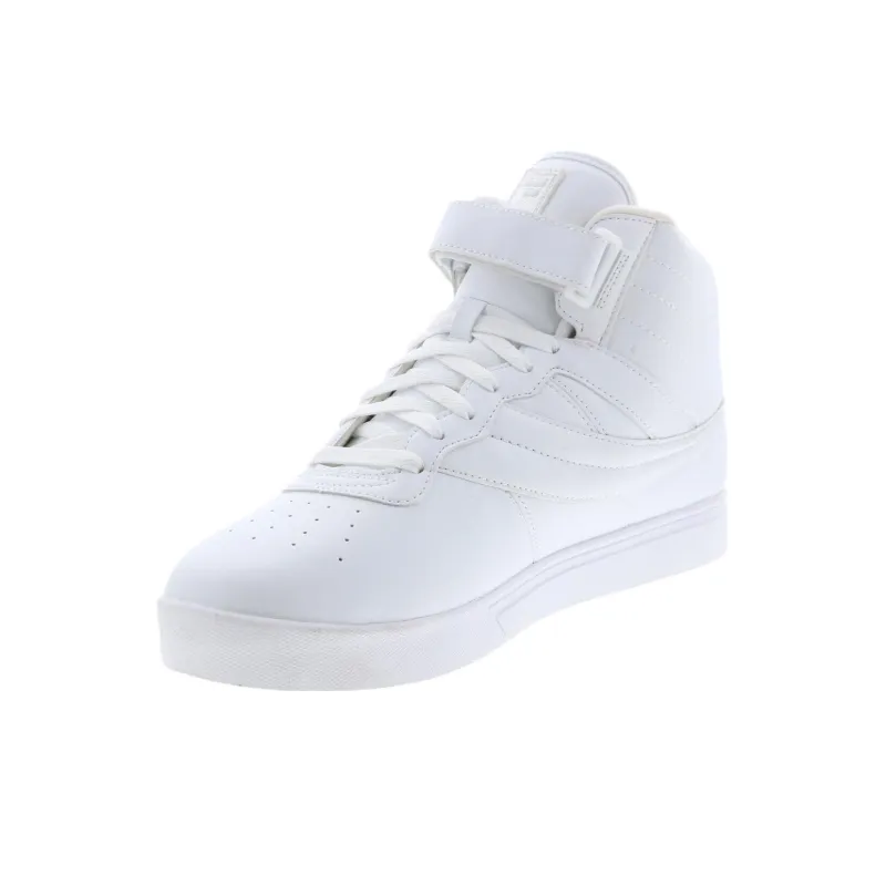 FILA Anti Slip Wear Resistant Mid Top Running Shoes Men's White-2