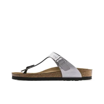 Birkenstock Gizeh Slip-Resistant Flip Flops Women's Silver Regular