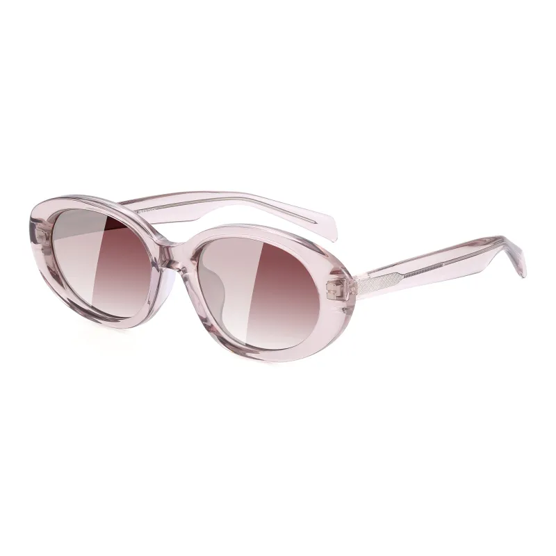SUYAN Plate Frame Oval Sunglasses Unisex-2
