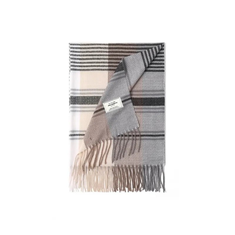 FREE RABBITⅡ Faux Cashmere Knit Scarves Unisex-1