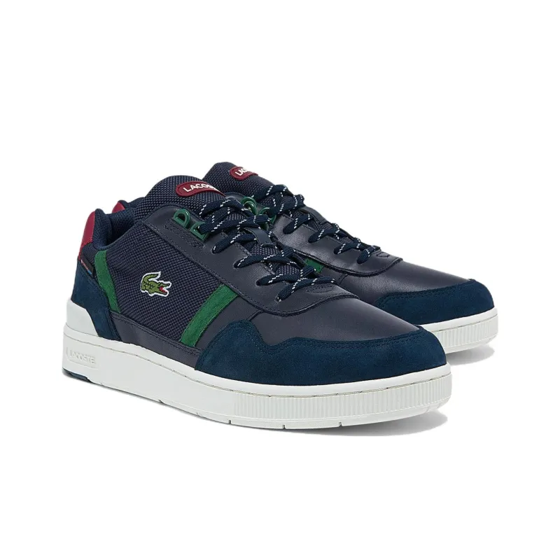 LACOSTE T clip Low Top Skateboard Shoes Men's Blue-2
