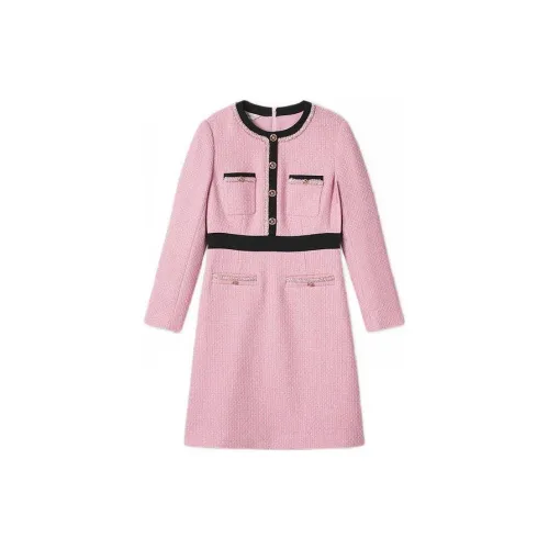 YINER GoodLand Long-Sleeved Dresses Women's Rose Pink