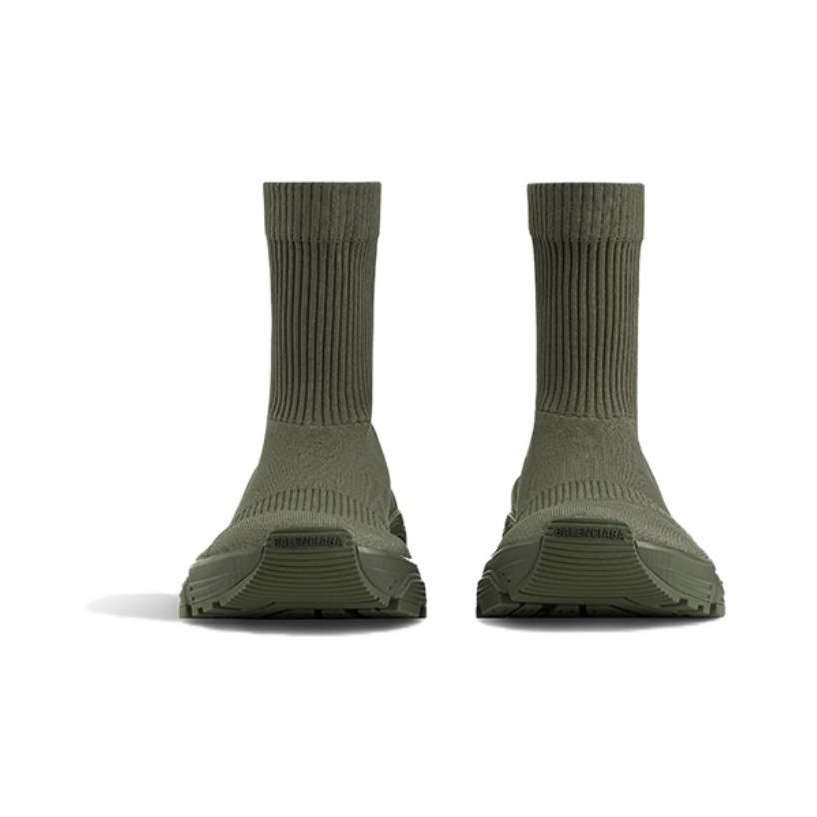 Balenciaga sock shoes mens olive on sale