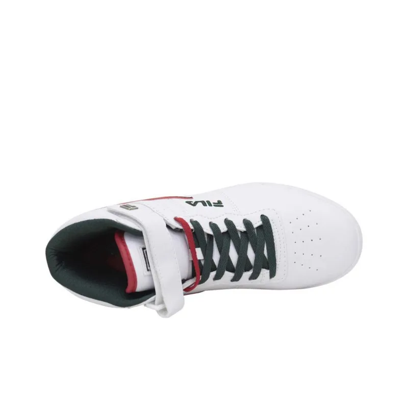 FILA Slip-Resistant Cushioning High-Top Skateboard Shoes Men's White-3