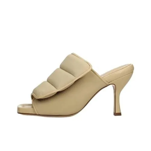 GIABORGHINI Padded Touch-strap High-heel Mules