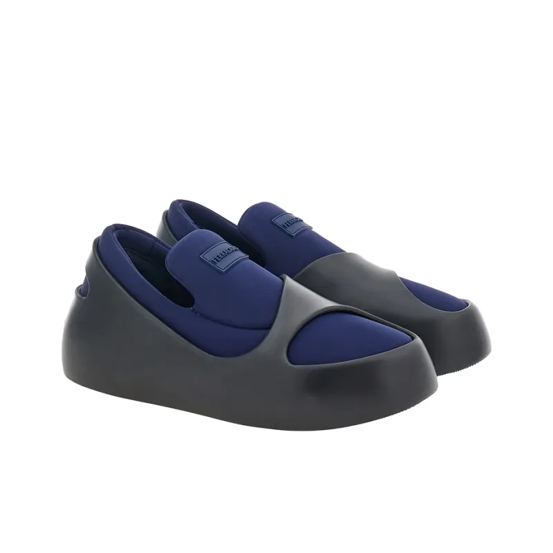 FERRAGAMO Hybrid Logo-patch Panelled Sneakers-2