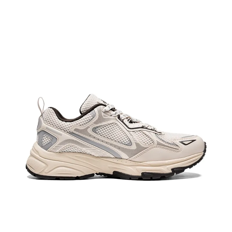 Kappa Wing Durable Breathable Low Top Running Shoes Unisex Moon Gray Silver Gray-1