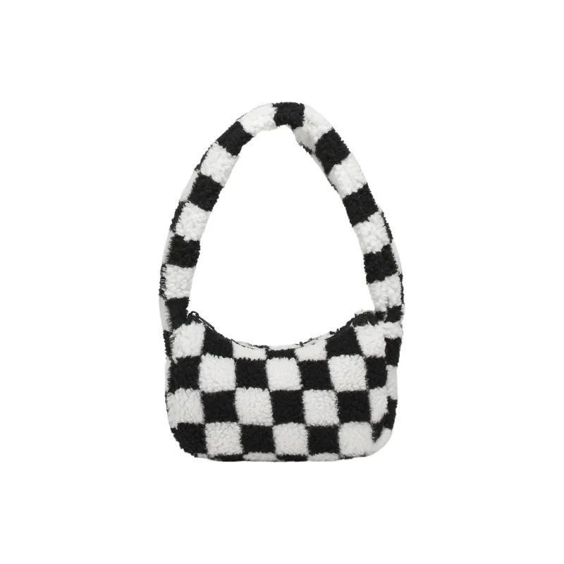 Vans Cotton Handbag, Shoulder Bag Women's Black White-0