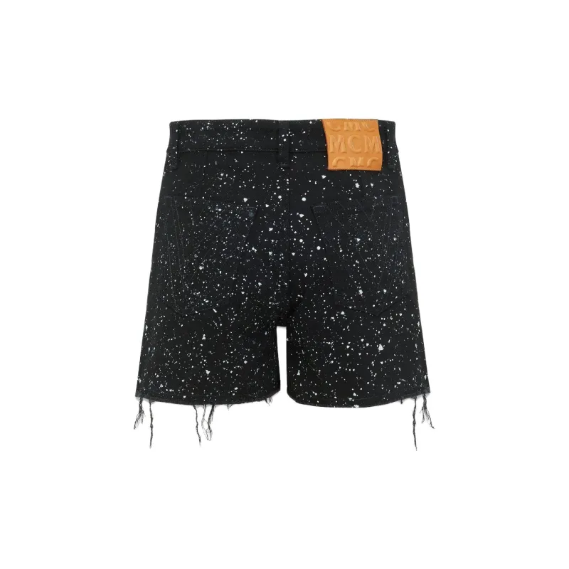 MCM Denim Shorts Women's Black-1