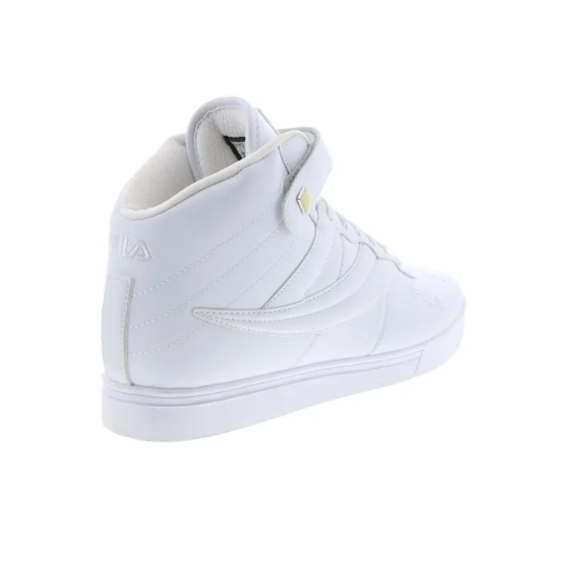 FILA Anti Slip Wear Resistant Mid Top Running Shoes Men's White-3