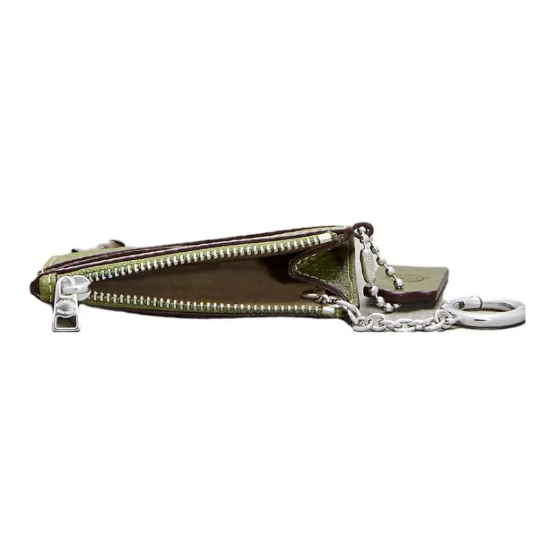 Coachtopia Leather Wallet, Card Holder Regular Women's Olive Green-2