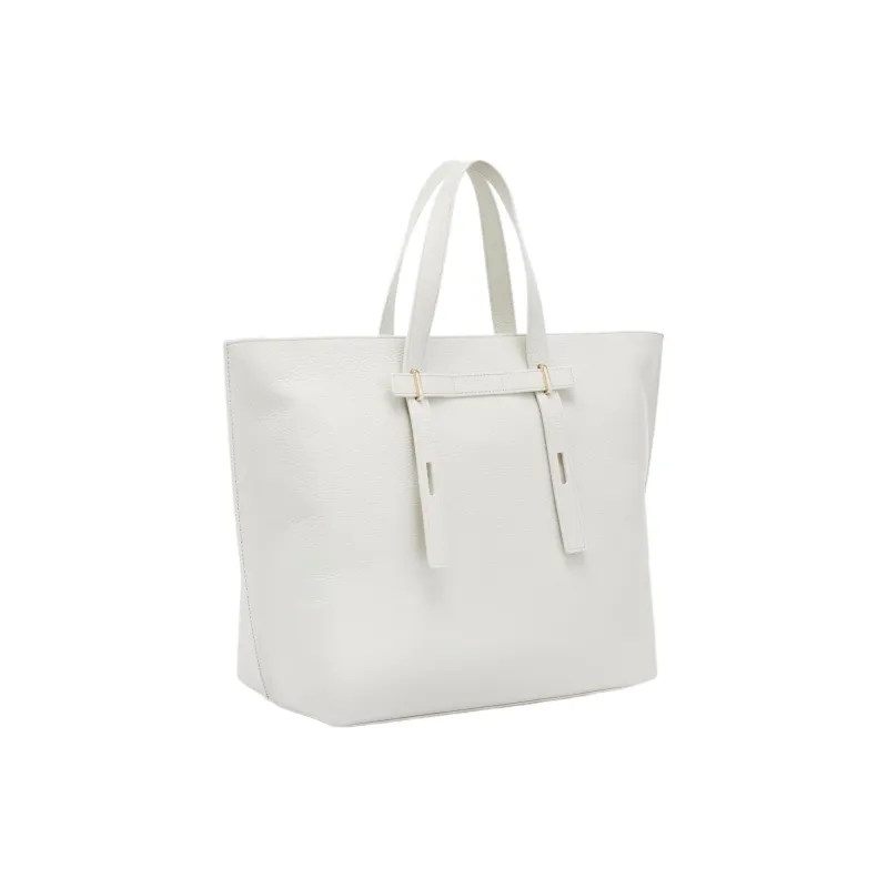 Furla Grain Calfskin Tote Bag, Shopping Bag, Handbag Large Size Women's Cotton Candy-2