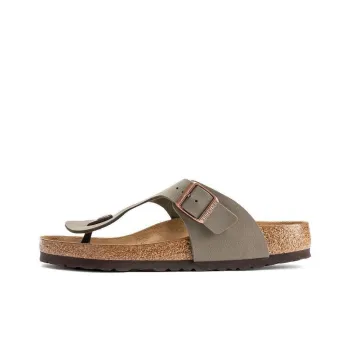 Birkenstock Ramses Antibacterial Flip Flops Men's Light Gray Narrow Fit