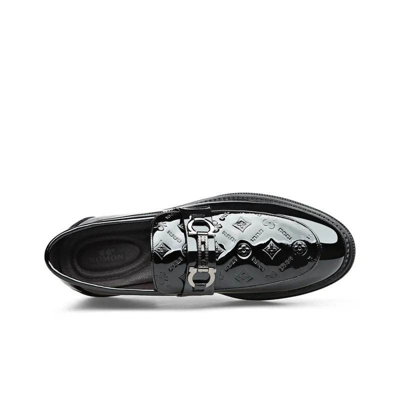 Romon Loafers Men Low Top Black-3