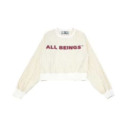 ALL BEINGS Sweatshirts Women's Crew Neck Print Sweatshirts