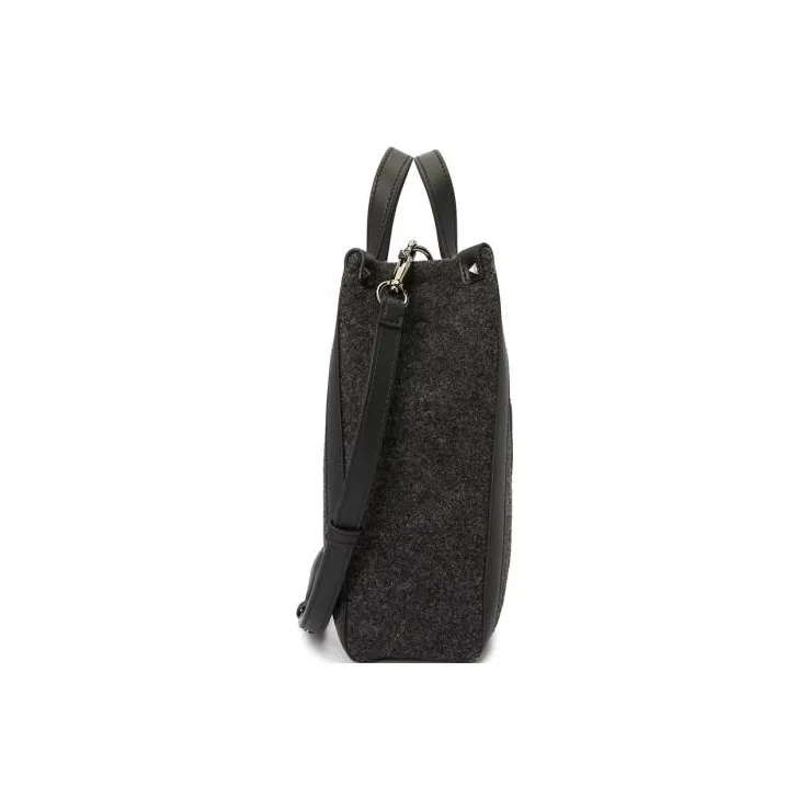 Valentino Wool Shoulder Bag, Crossbody Bag, Handbag Women's Gray-3