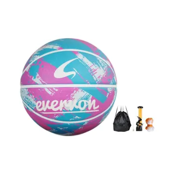 EVERVON Rubber Basketball Blue Purple Size 7 Training Unisex