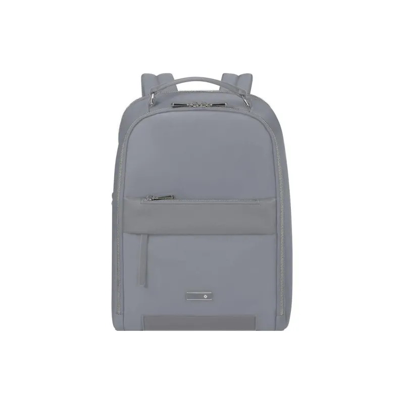 SAMSONITE Recyclable Polyester With PU Coating Backpack Regular Unisex Silver Gray-0