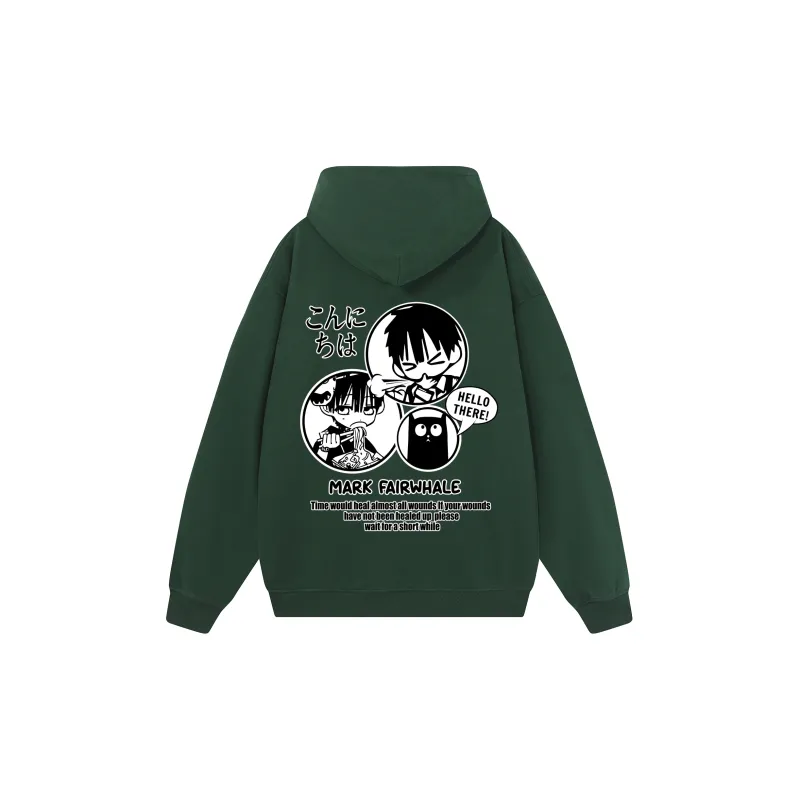 FAIRWHALE Pullover Drop Shoulder Hoodie Unisex-30