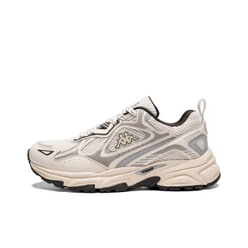 Kappa Wing Durable Breathable Low Top Running Shoes Unisex Moon Gray Silver Gray
