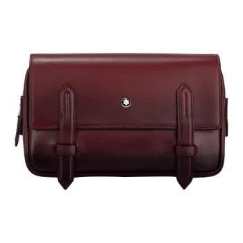 MONTBLANC Meisterstuck Cow Leather Messenger Bag, Shoulder Bag, Crossbody Bag Men's Burgundy