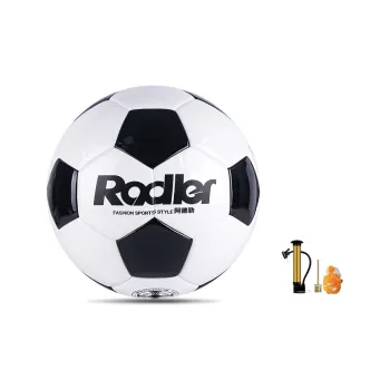 RADLER Size 4 Soccer PU Machine Stitched Soccer Ball Unisex Black White