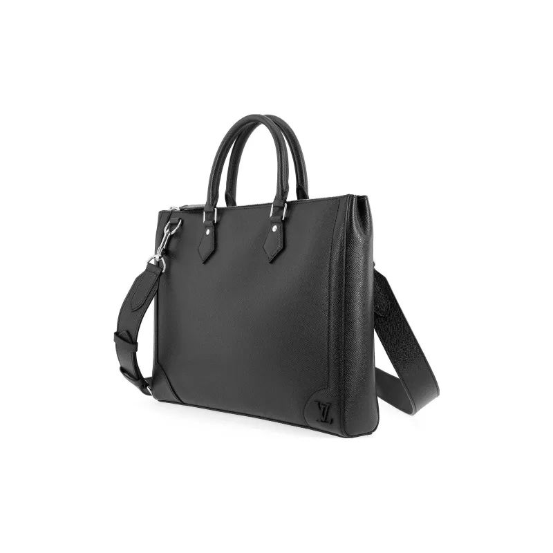 LOUIS VUITTON Cow Leather Briefcases Men's-3
