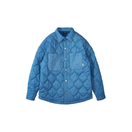 WAYNEXZAVIER Puffer Jackets Men Light Blue