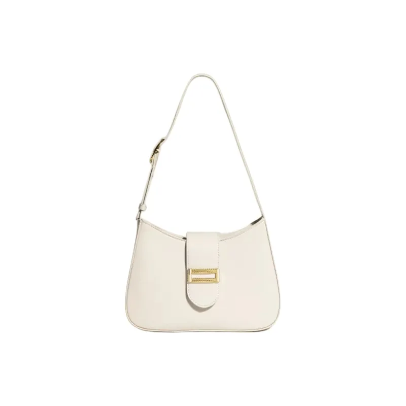 NOMK PU Baguette Women's Shoulder Bag Handbag Shoulder Bag Regular Women's White/Black/Yellow/Khaki-0