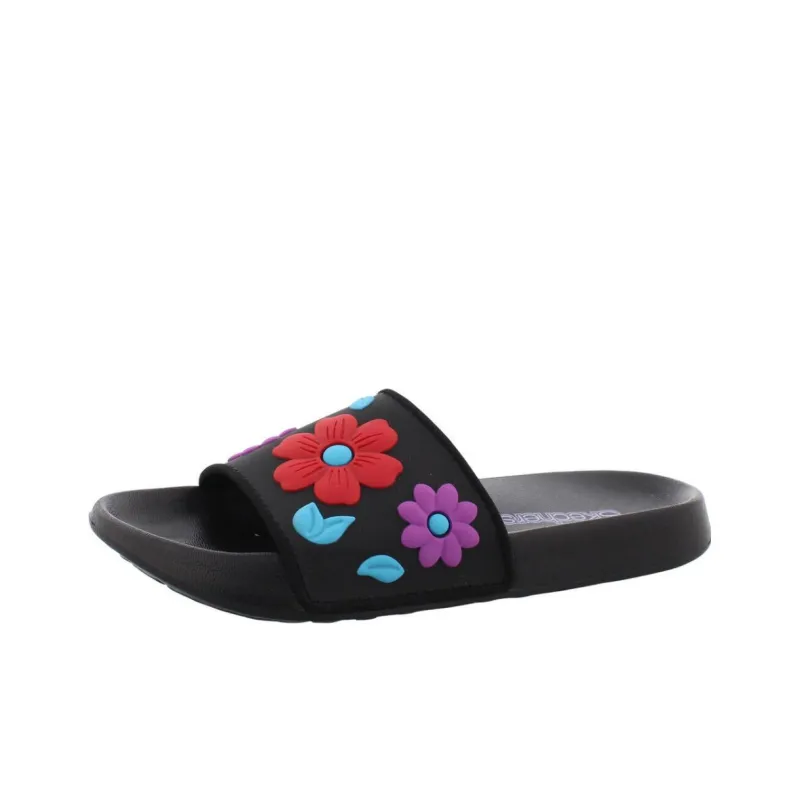 Skechers Sunny Slides Blossom Vibes Slide Slippers Women's Black-2