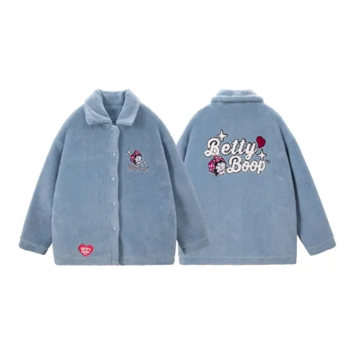 UNIFREE X Betty Boop™ Co-branded Series Puffer Jackets Women's Light Blue