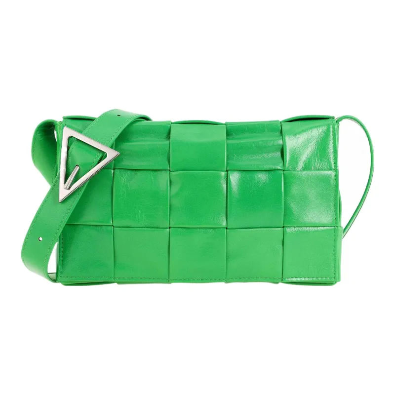 Bottega Veneta Cassette Intreccio Crossbody Bag Parakeet-1