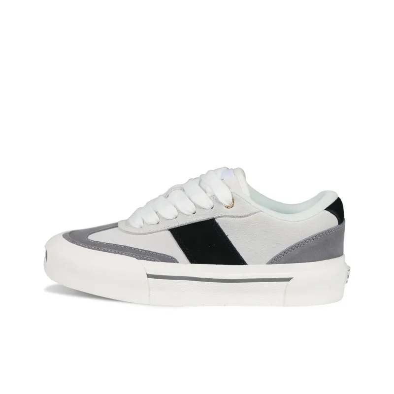 Ollieskate Skateboard Shoes Unisex Low Top Black White Gray-1