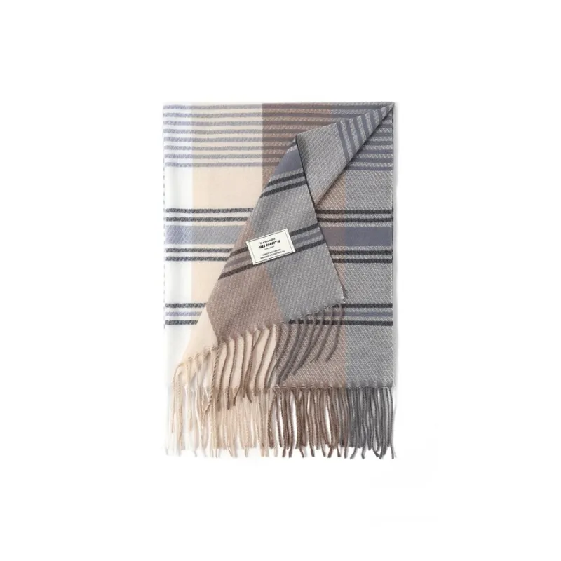 FREE RABBITⅡ Faux Cashmere Knit Scarves Unisex-9
