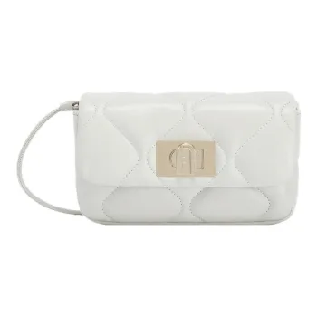 Furla 1927 Collection Lambskin Shoulder Bag, Crossbody Bag Mini Women's Cotton Candy