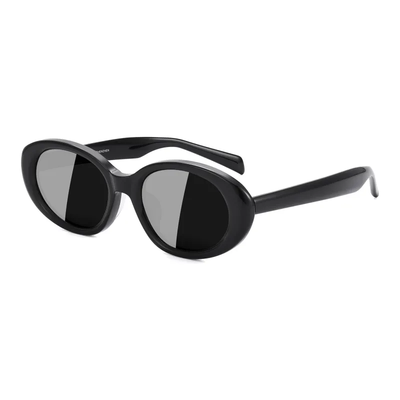 SUYAN Plate Frame Oval Sunglasses Unisex-1