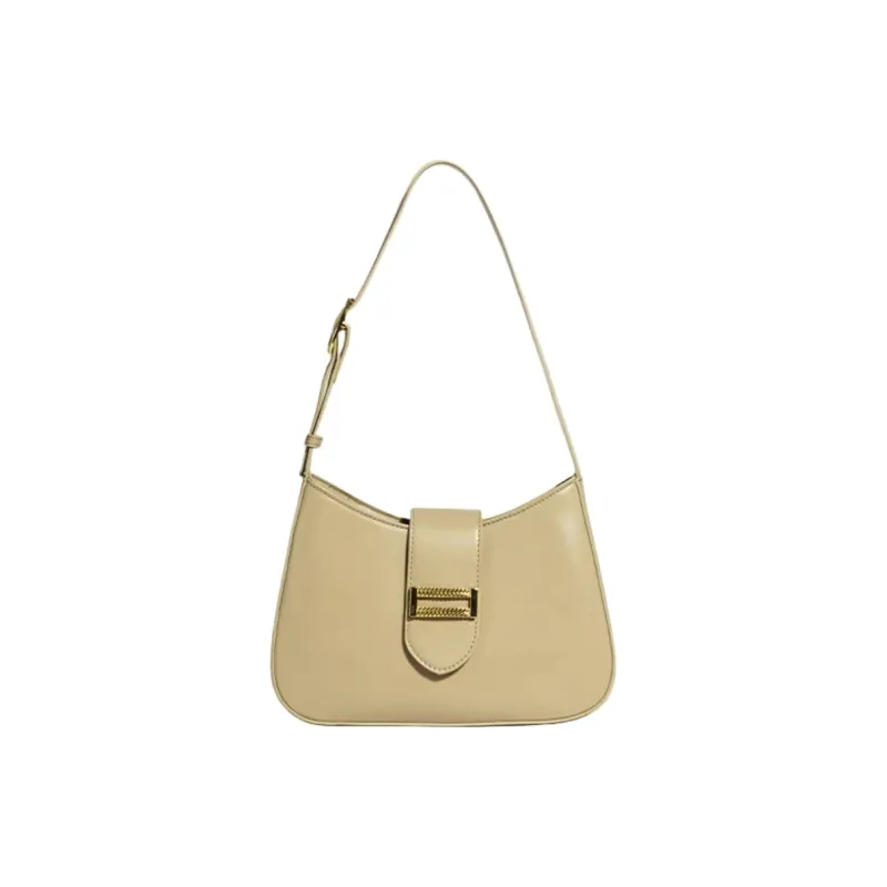 NOMK PU Baguette Women's Shoulder Bag Handbag Shoulder Bag Regular Women's White/Black/Yellow/Khaki-13