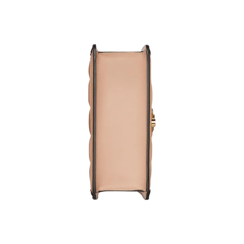 GUCCI GG Matelassé Leather Controller Bag Shoulder Bag Crossbody Bag Handbag Small Size Women's Rose Beige-5