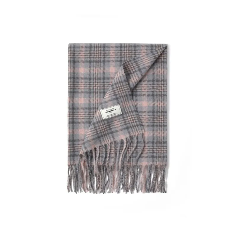 FREE RABBITⅡ Faux Cashmere Knit Scarves Unisex-9