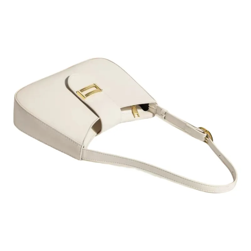 NOMK PU Baguette Women's Shoulder Bag Handbag Shoulder Bag Regular Women's White/Black/Yellow/Khaki-2