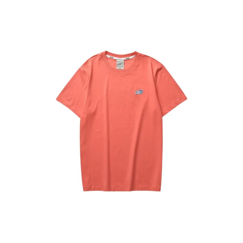 Skechers Hankou No. 2 Factory Joint Series T-Shirts Men Vibrant Coral Orange/02W3-1