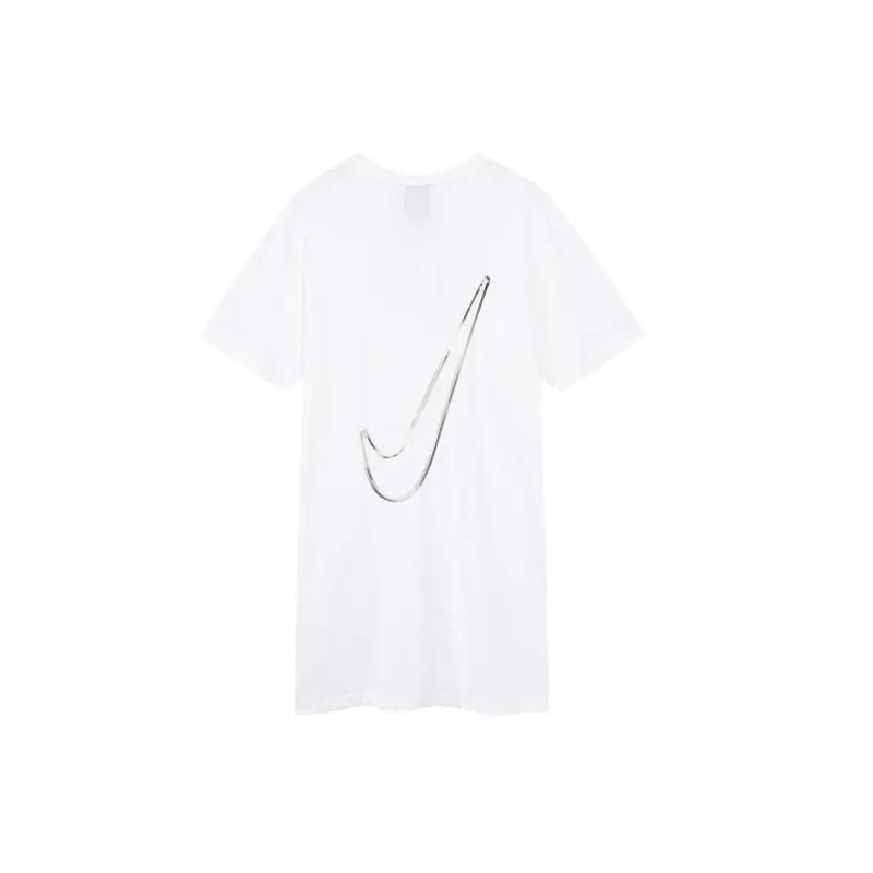 Nike Short Sleeved Dresses Women's White-1