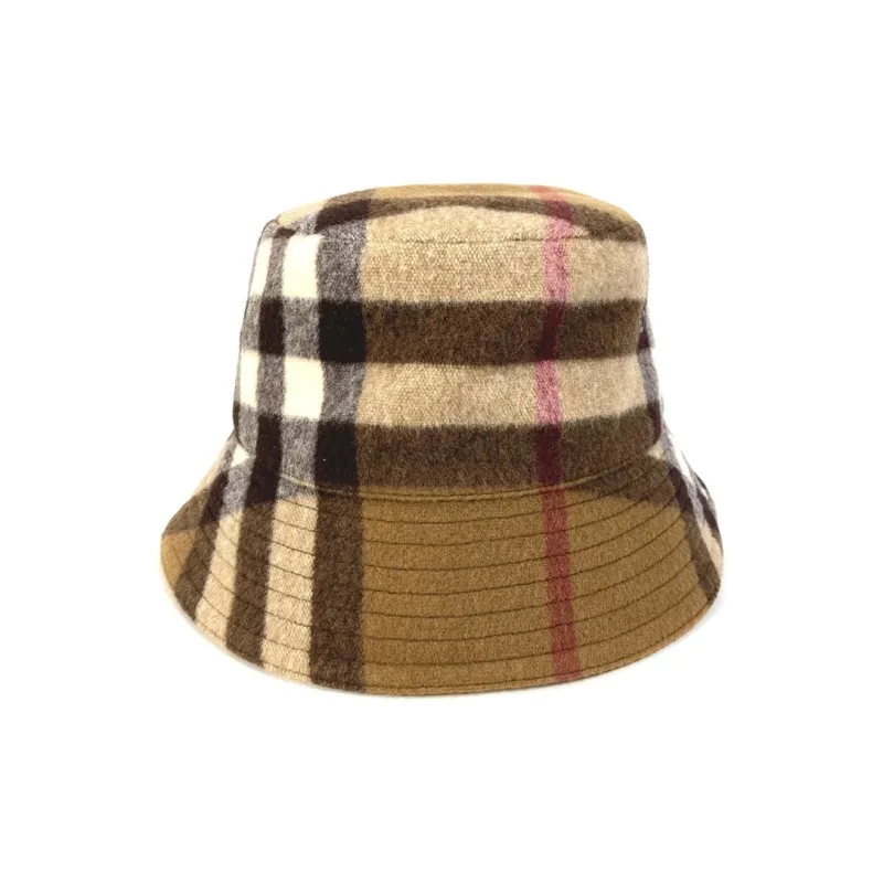 Burberry Exaggerated Check Wool Baseball Hat-1