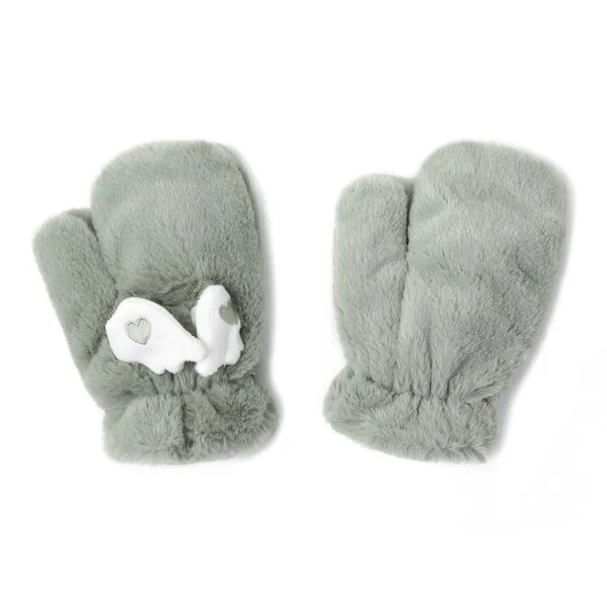 FREE RABBITⅡ Freeze Resistant Plush Yarn Fingerless Gloves Unisex-10