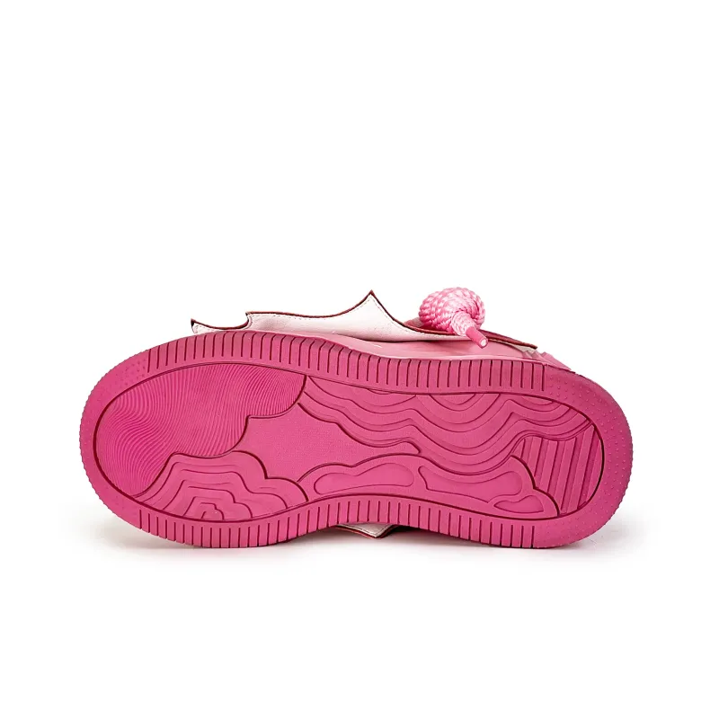 MQMS Skateboard Shoes Unisex Low Top Red-5