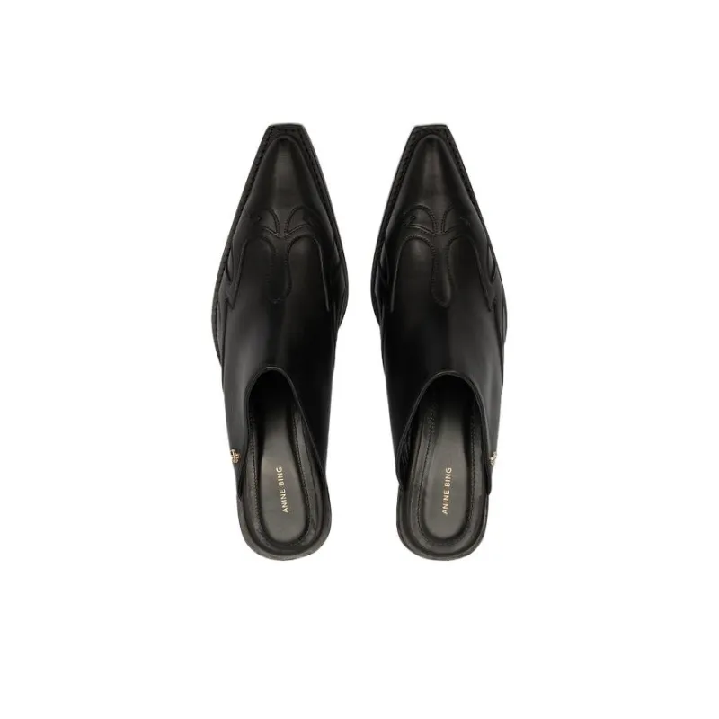 Anine Bing Tania 65mm Leather Mules Women's-3